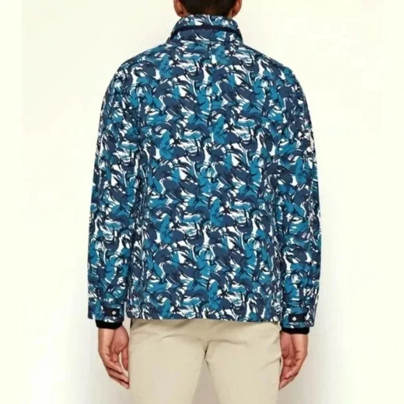 Orlebar Brown Sutherland Camo water wind resistant Field Jacket Lake Blue | Med - Picture 2 of 15